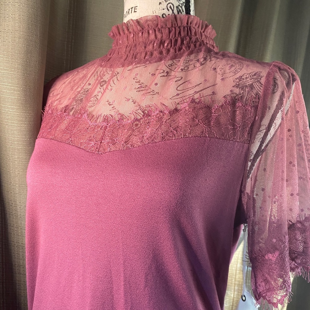 Women knit top (mauve)